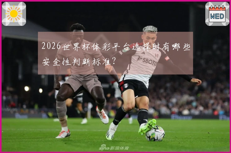 2026世界杯体彩平台选择时有哪些安全性判断标准？